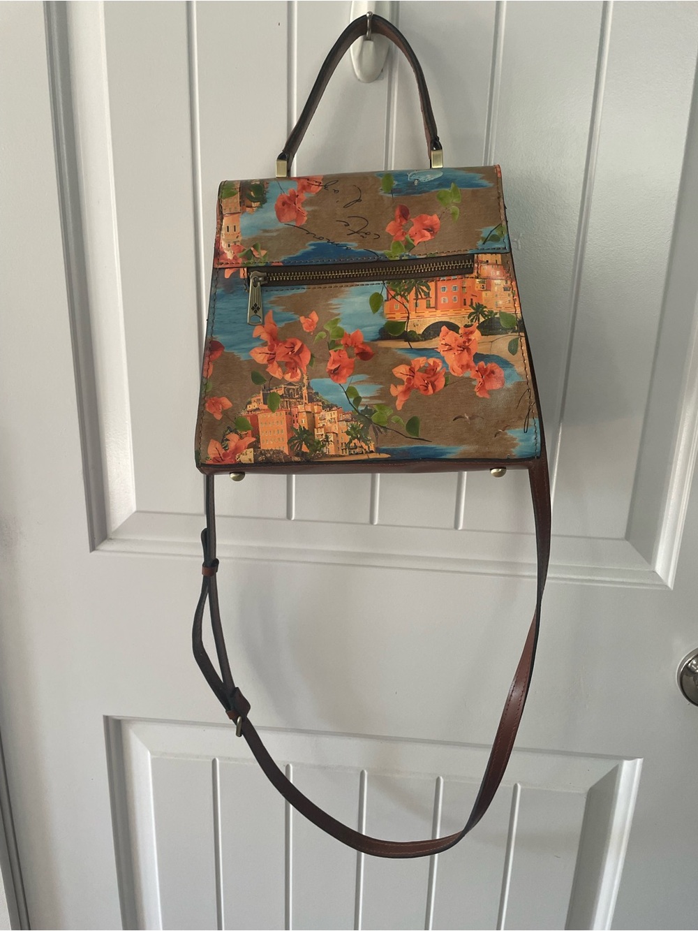 Patricia Nash chauny leather satchel French Riviera - Picture 2 of 5